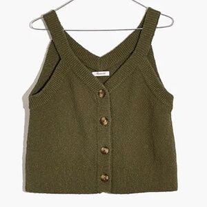 Madewell Button-Front Sweater Tank